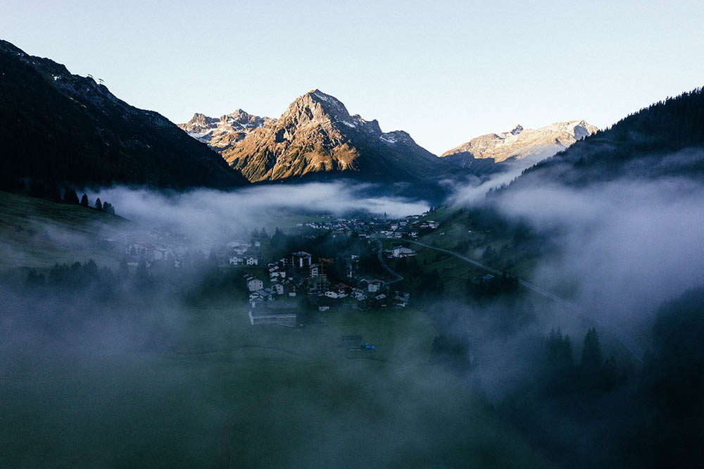 Village Lech Austria packraft trail